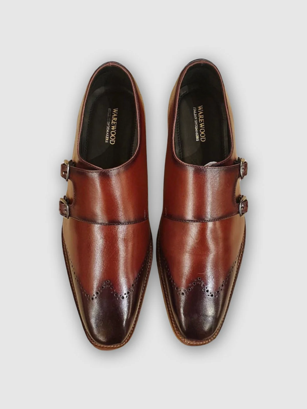 Sorrento Double Monk Strap  Cognac - YNorth Timeteller Store